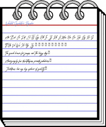 Wanted Signature Regular Font