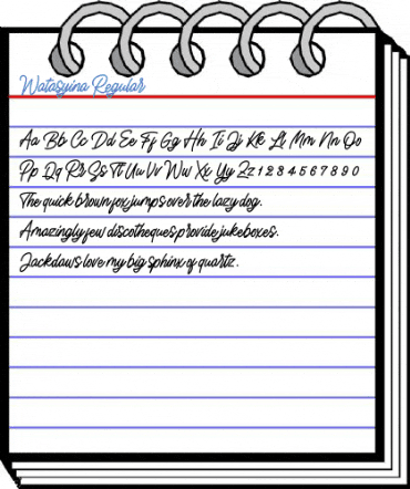 Watasyina Regular Font