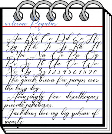 welcome Regular Font