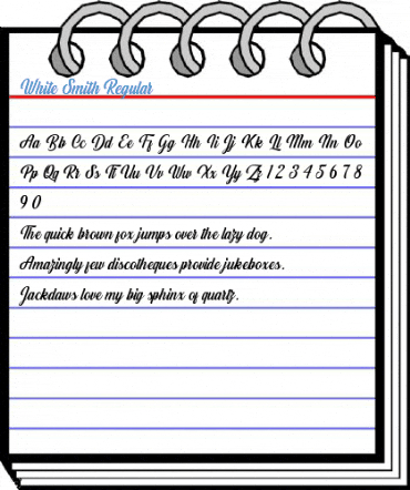White Smith Regular Font