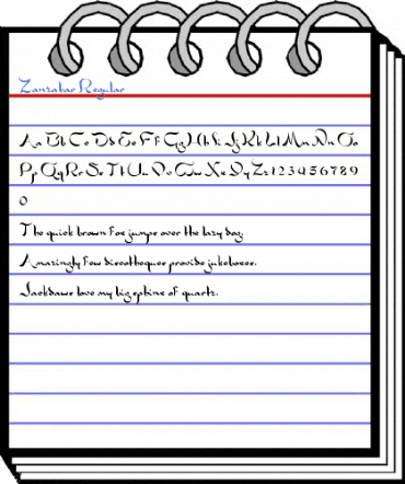 Zanzabar Regular Font