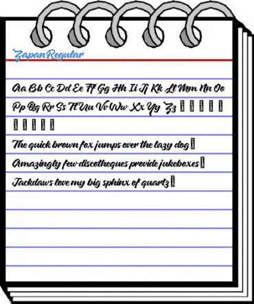 Zapan Regular Font