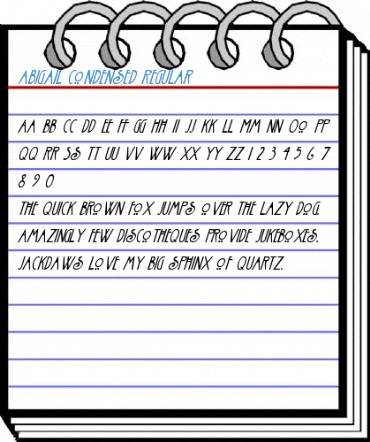 Abigail Condensed Regular Font