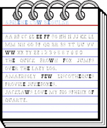 Abilene Cow Regular Font