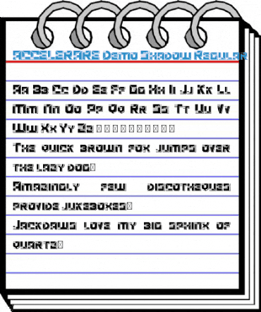 ACCELERARE Demo Shadow Regular Font