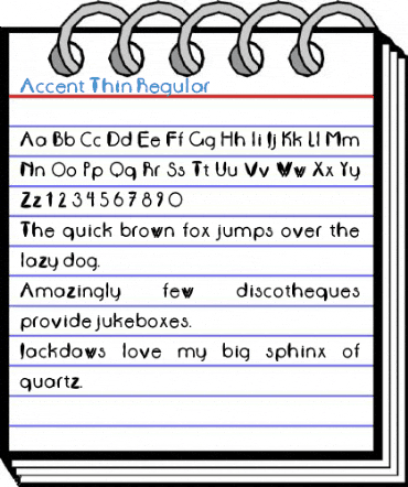 Accent Thin Regular Font