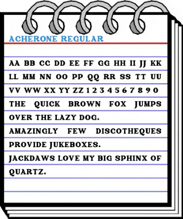 Acherone Regular Font