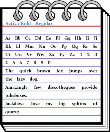 Activa-Bold Regular Font