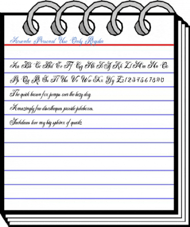 Acuentre Personal Use Only Regular Font