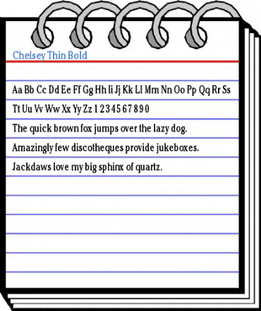 Chelsey Thin Bold Font