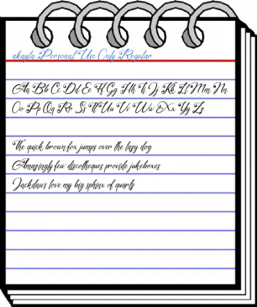akayla Personal Use Only Regular Font