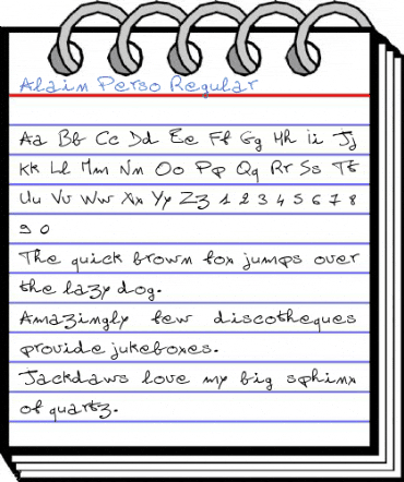 Alain Perso Regular Font