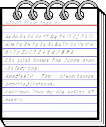 ALd3D Skew Regular Font