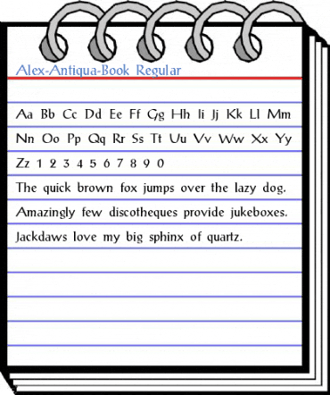 Alex-Antiqua-Book Regular Font