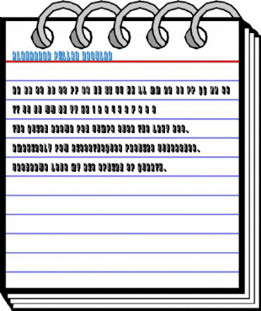 Alexander Filled Regular Font