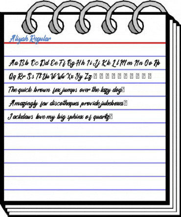 Aliyah Regular Font