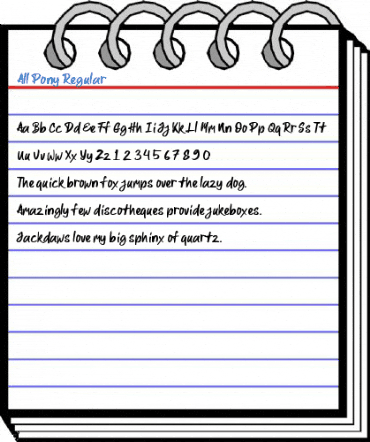 All Pony Regular Font