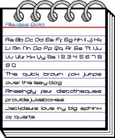 Allegias Bold Font
