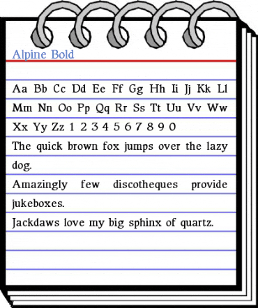 Alpine Bold Font