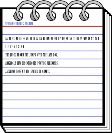 VendomeComDReg Regular Font