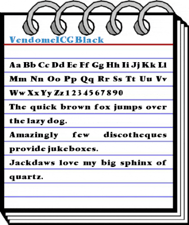 VendomeICG Font