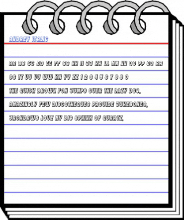 Andrey Italic Font