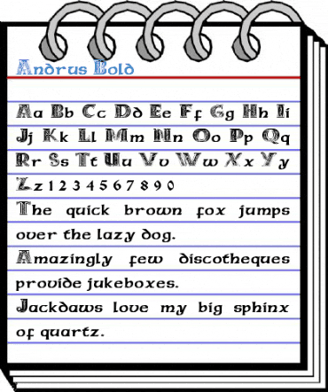Andrus Bold Font
