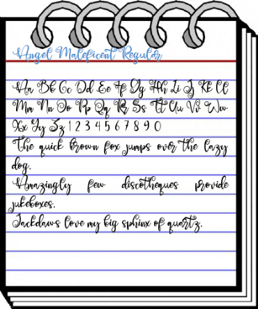 Angel Maleficent Regular Font
