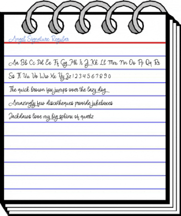 Angel Signature Regular Font