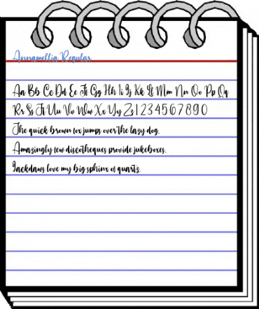 Annamellia Regular Font