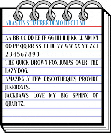 Arastin Std FREE DEMO Regular Font