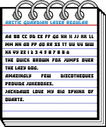 Arctic Guardian Laser Regular Font
