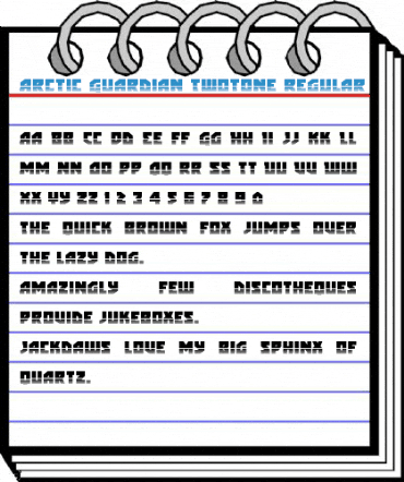 Arctic Guardian Twotone Regular Font