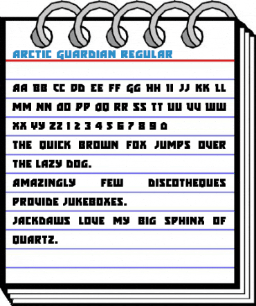 Arctic Guardian Regular Font
