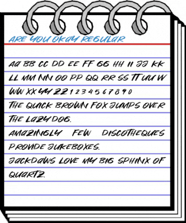Are You Okay Regular Font