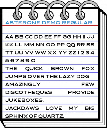 Asterone DEMO Regular Font