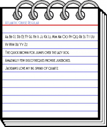 Atlantic Cruise Regular Font