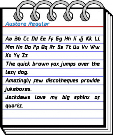 Austere Regular Font