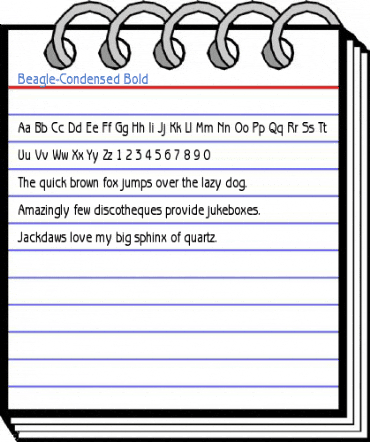 Beagle-Condensed Font