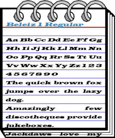 Beleiz 1 Regular Font