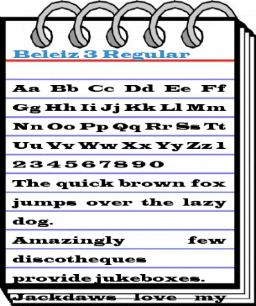 Beleiz 3 Regular Font
