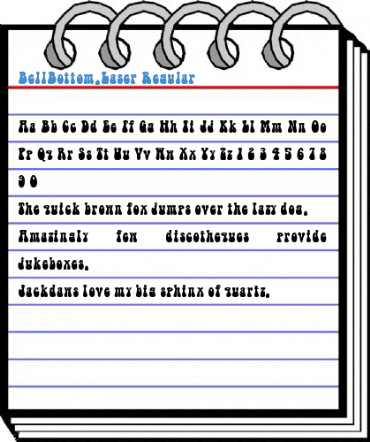 BellBottom.Laser Regular Font