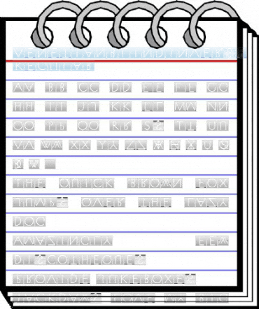 VenetianBlindInverse Regular Font