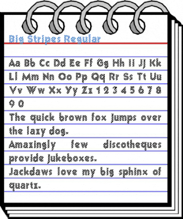 Big Stripes Regular Font