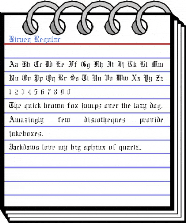 Birney Regular Font