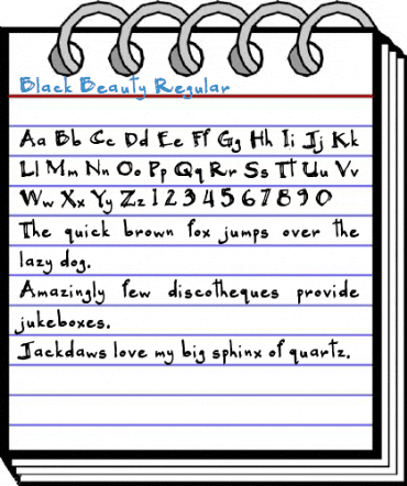 Black Beauty Regular Font