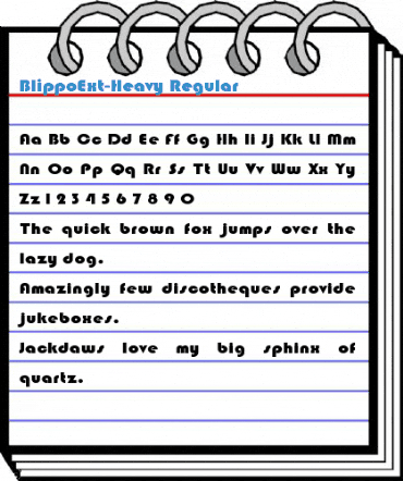 BlippoExt-Heavy Font