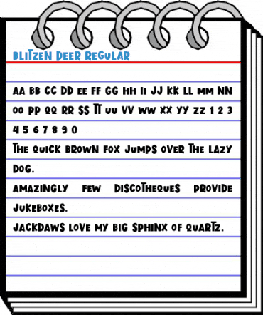 Blitzen Deer Regular Font