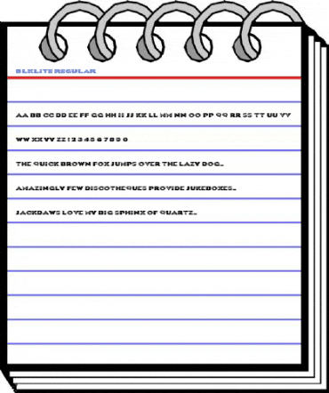 BlkLite Regular Font