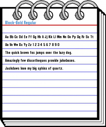 Block-Bold Regular Font